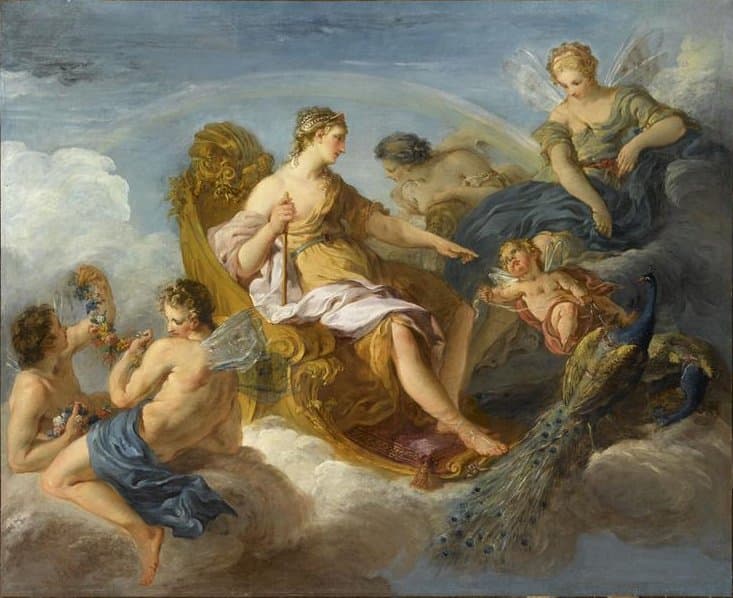 Junon, Iris Et Flore — François Lemoyne