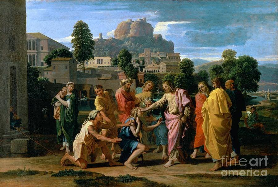 The Blind of Jericho — Nicolas Poussin