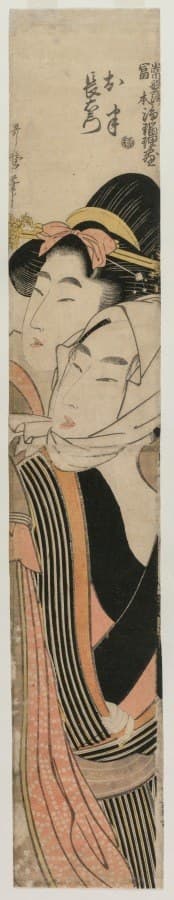 The Lovers Ohan and Choemon (from the series Joruri Ballads in the Tokiwazu and Tomimoto Styles)