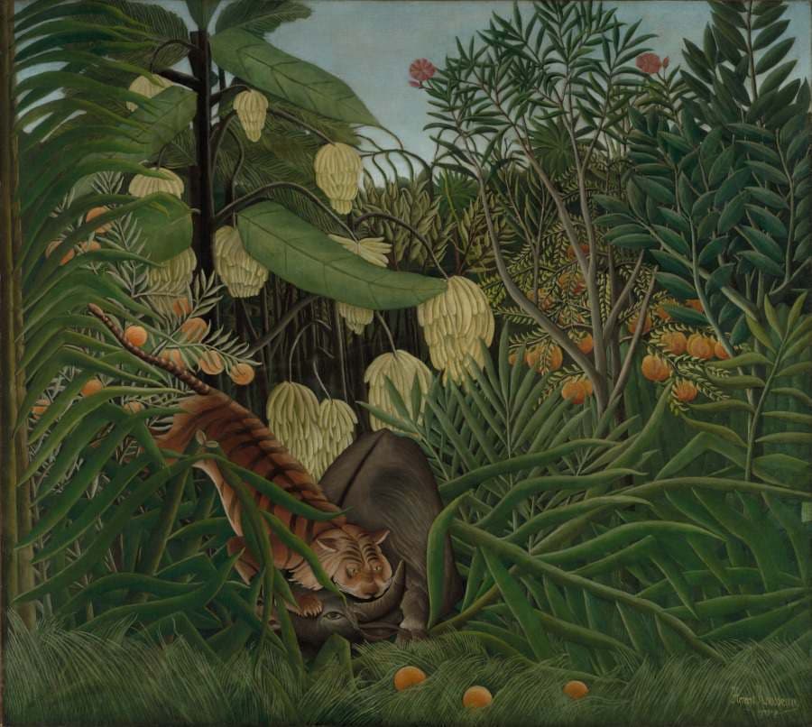 Fight Between a Tiger and a Buffalo — Henri Rousseau