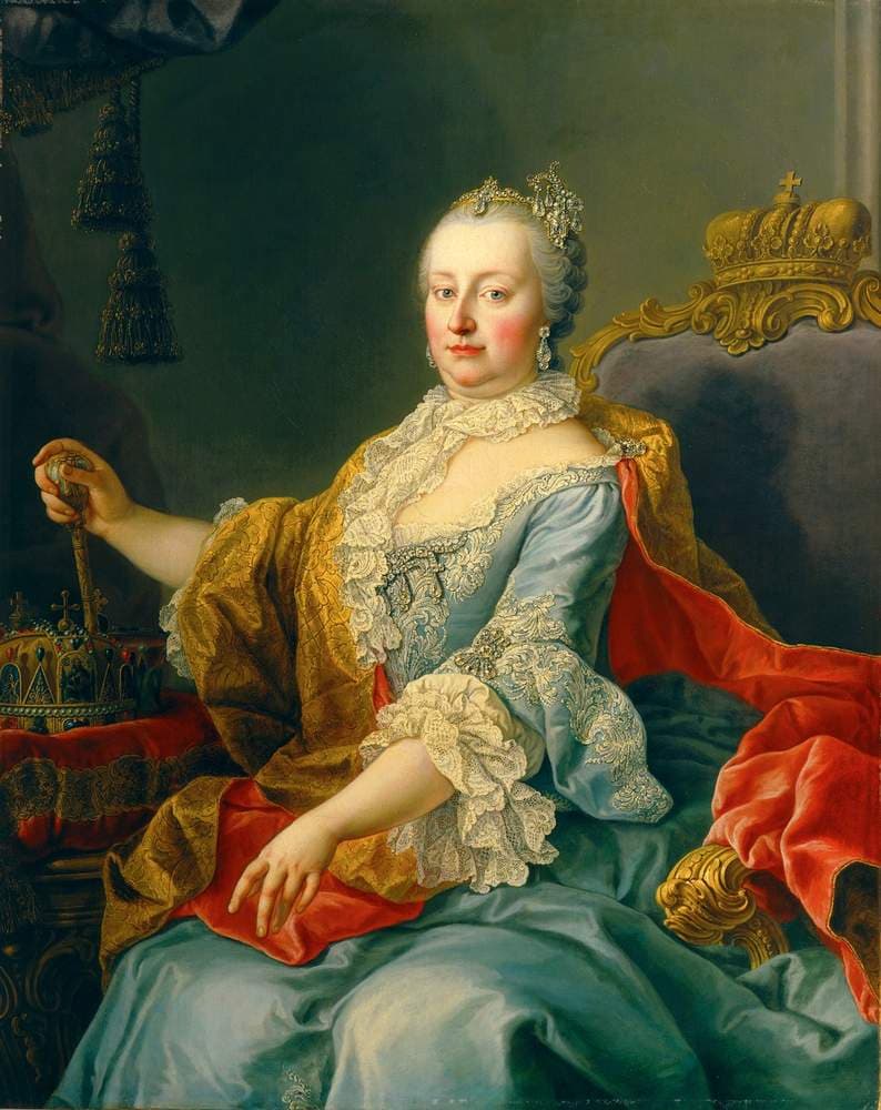 Portrait of Maria Theresa as Queen of Hungary — Martin van Meytens (II)