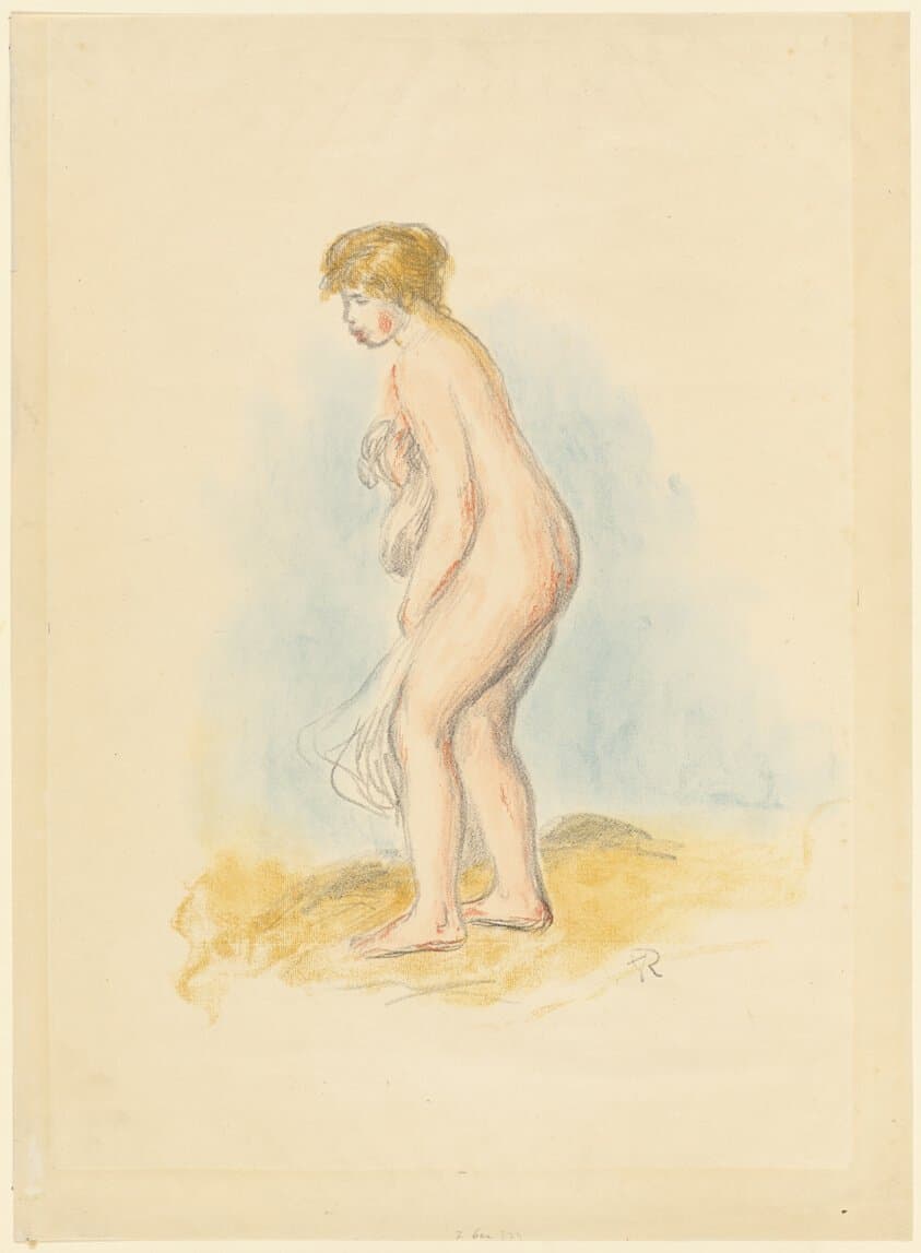 Standing Female Bather — Pierre-Auguste Renoir