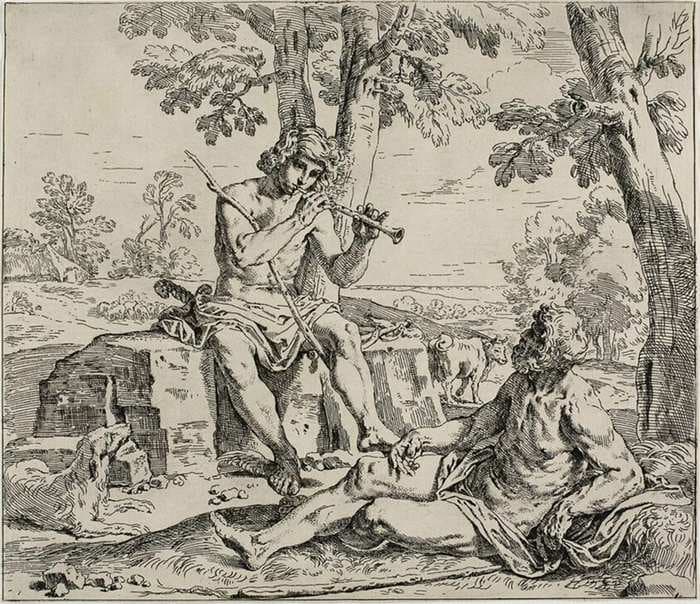 Mercury and Argus — Simone Cantarini