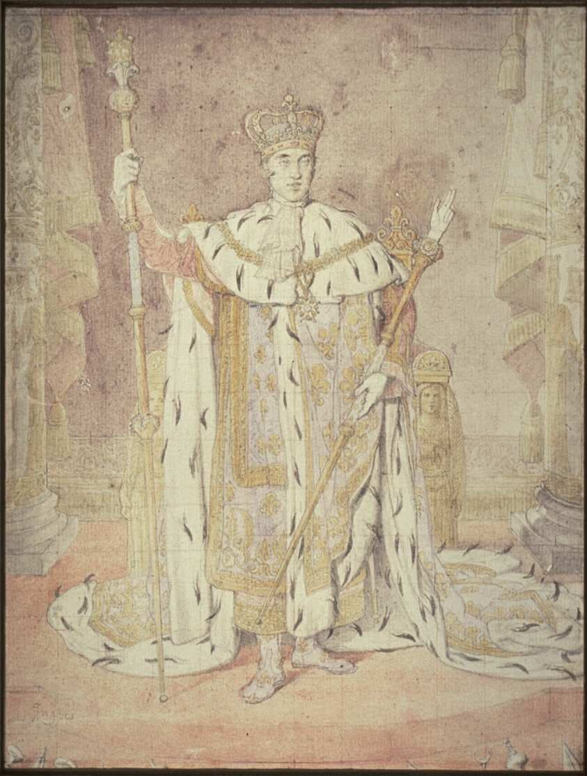 Charles X in his Coronation Robes — Jean-Auguste-Dominique Ingres