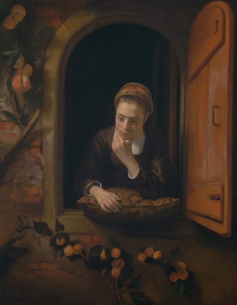 Girl at a Window, known as ‘The Daydreamer’ — Nicolaes Maes