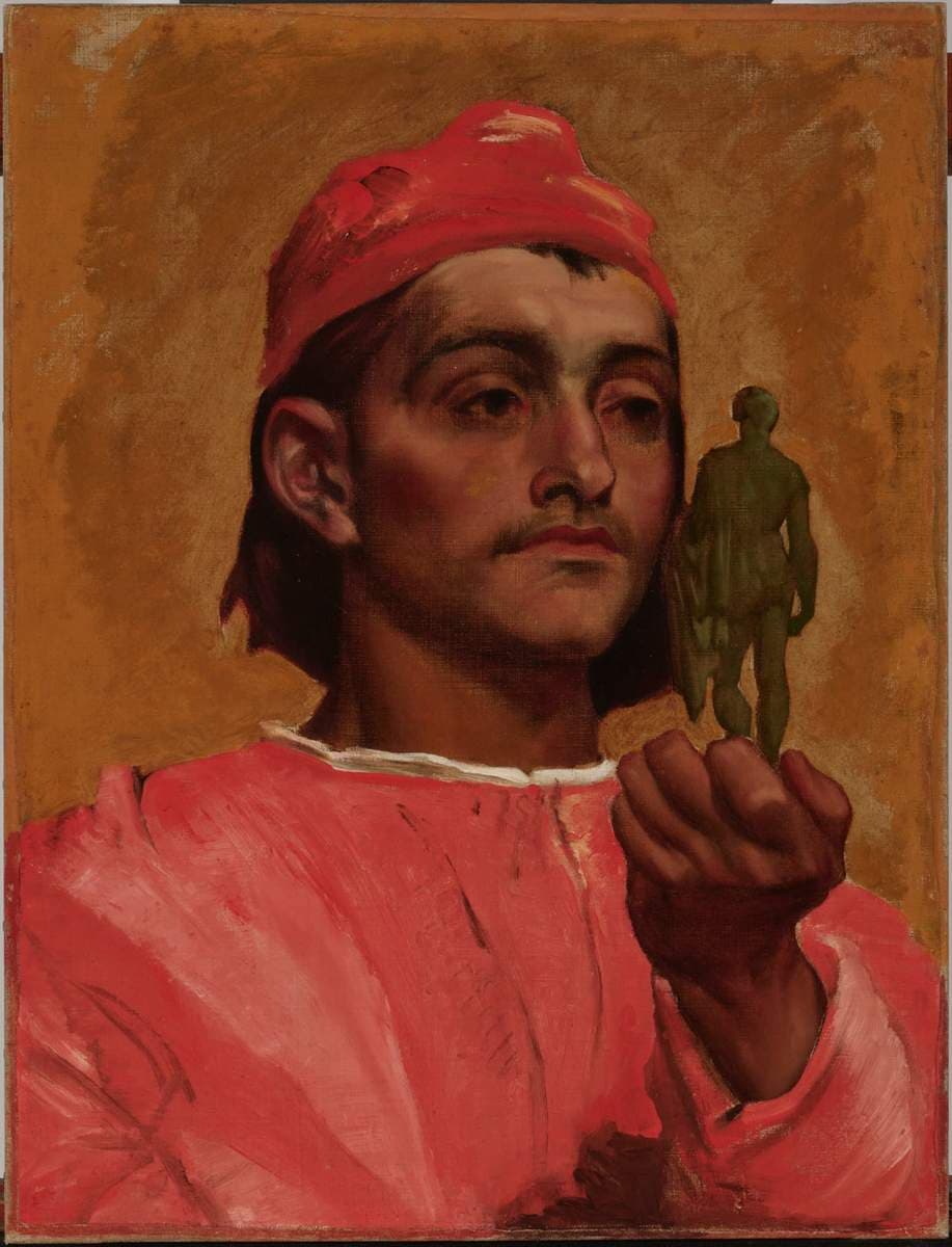 Oil Sketch of Nicola Pisano for the South Kensington Museum — Frederic Leighton