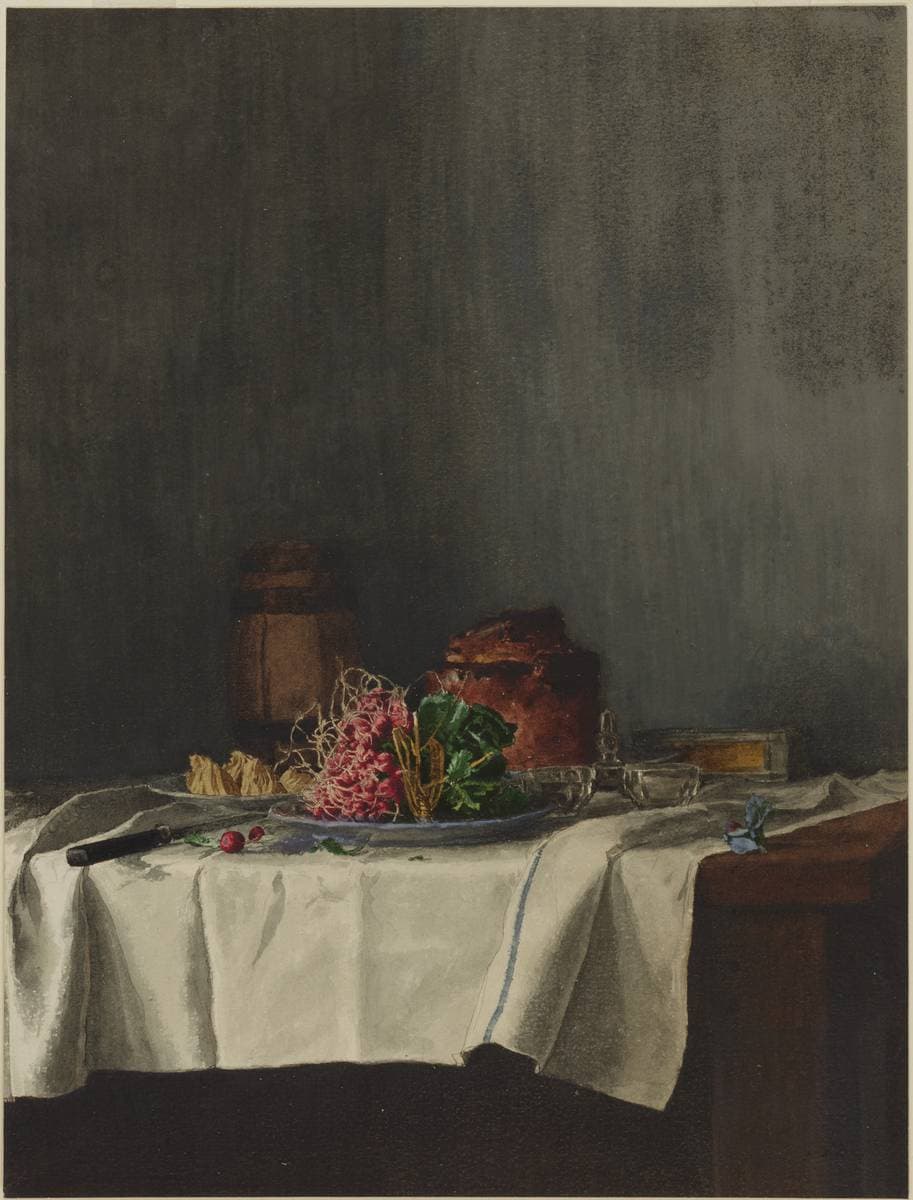 Still Life with Radishes — Léon Bonvin