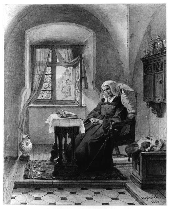Convent Interior — August Siegert