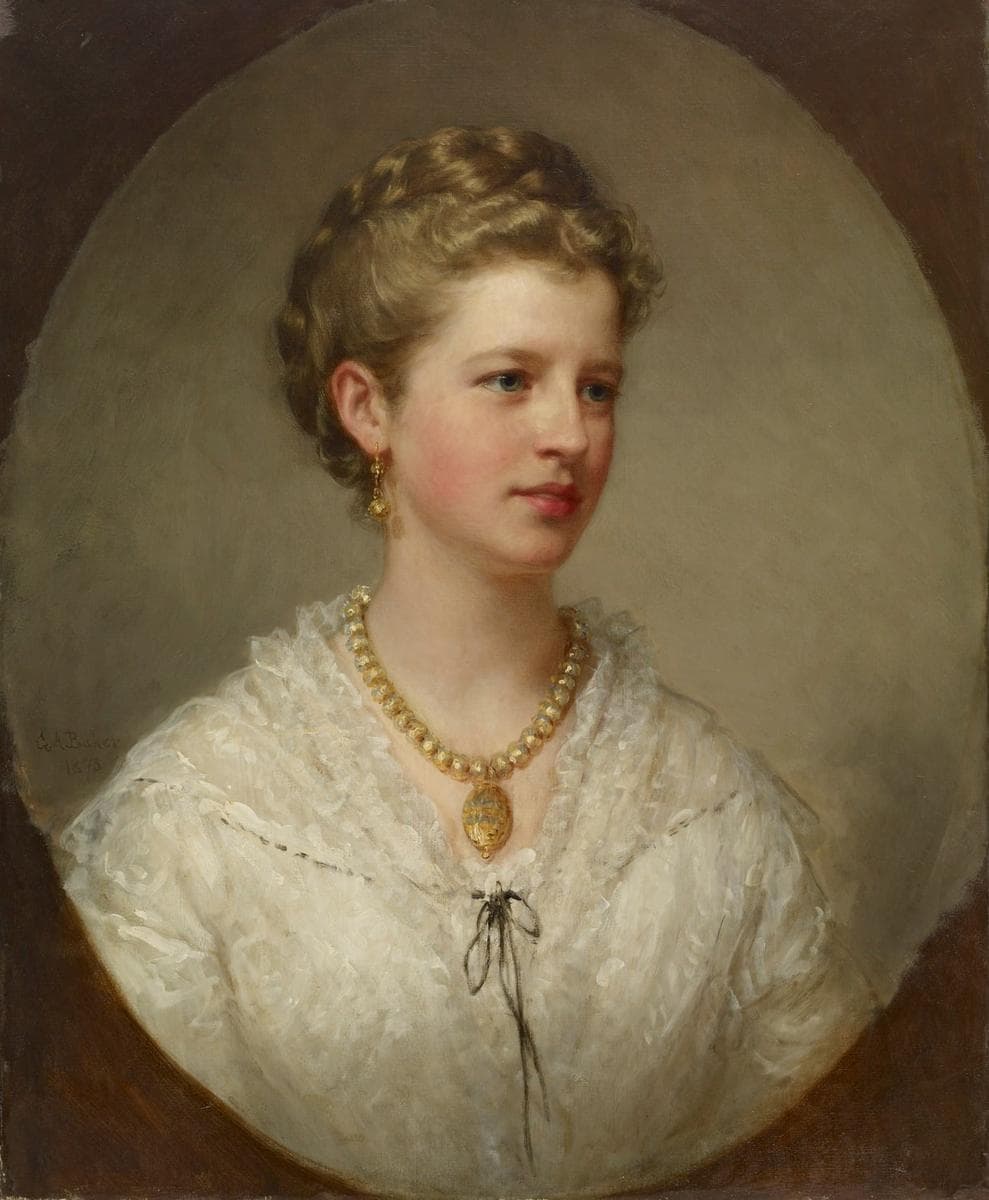 Portrait of a Lady (the Artist's Daughter) — George Augustus Baker
