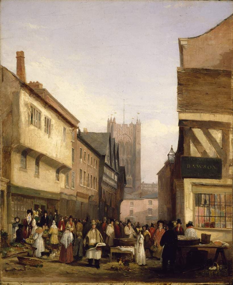 Market Scene — George Wilfrid Anthony