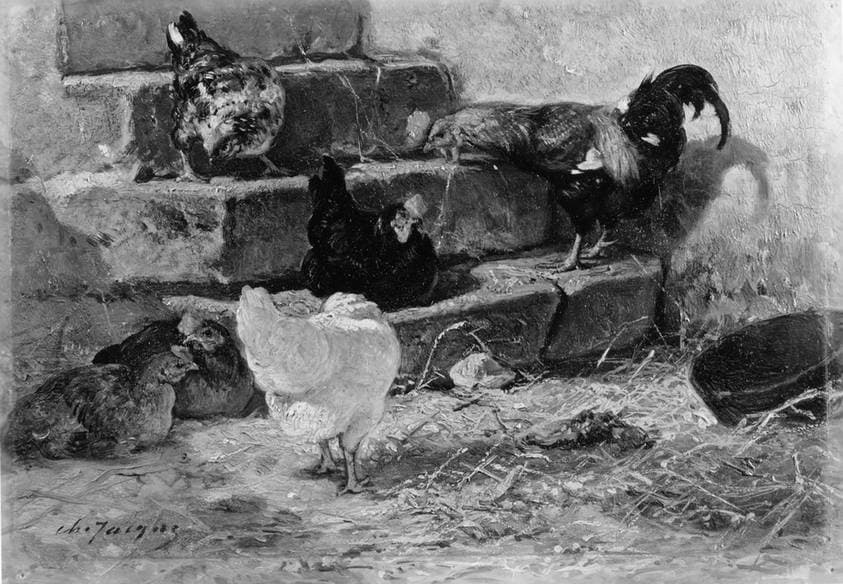Chickens — Charles Émile Jacque