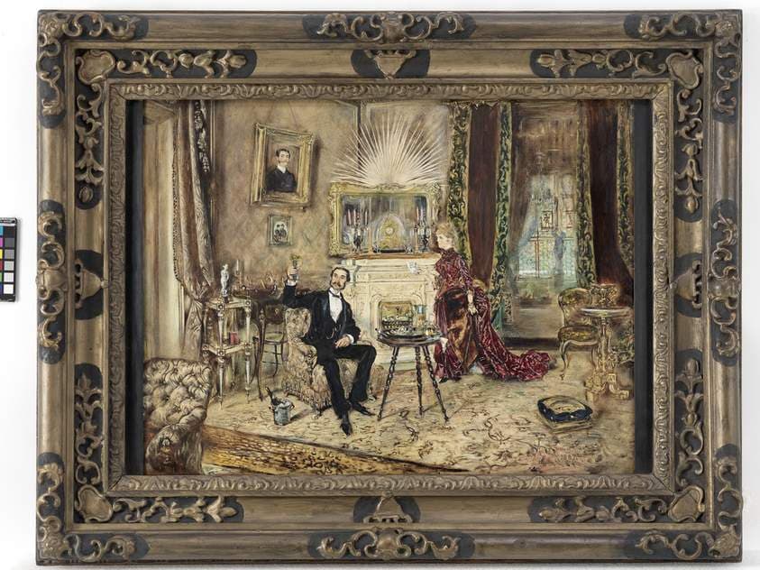 Salon Interieur — Anton Romako