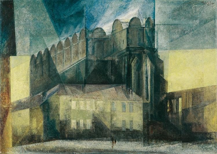 The Cathedral in Halle — Lyonel Feininger