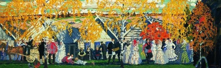 Деревенский праздник — Boris Kustodiev