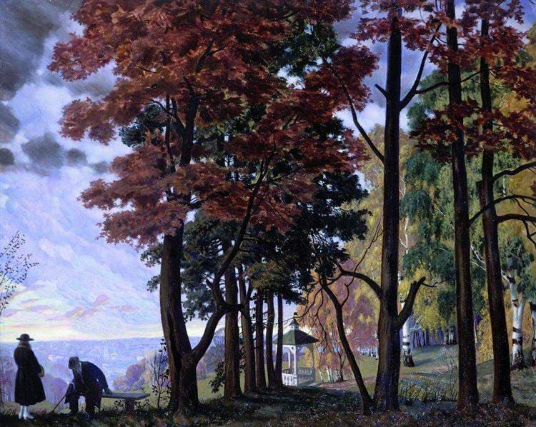 Осень (Над городом) — Boris Kustodiev