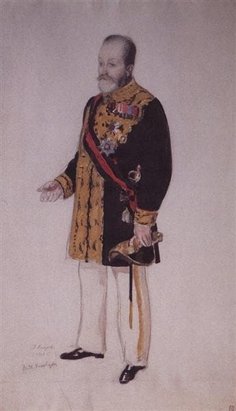 Портрет графа В. Н. Коковцова — Boris Kustodiev
