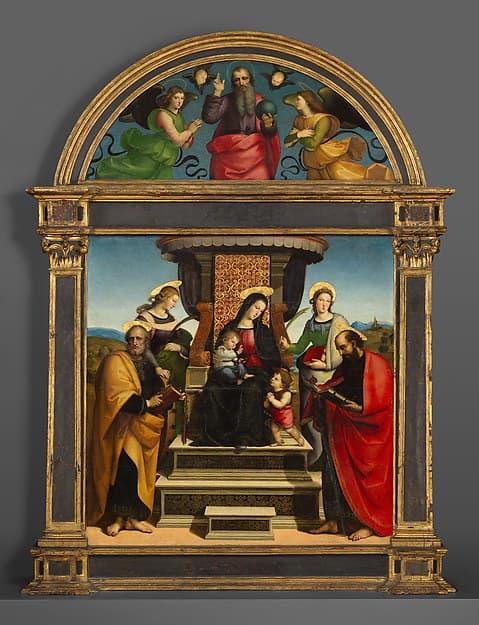 Madonna and Child Enthroned with Saints — Raphael