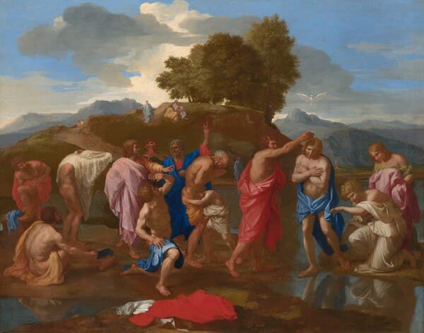 The Baptism of Christ — Nicolas Poussin