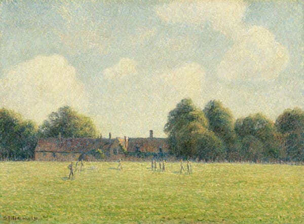 Hampton Court Green — Camille Pissarro