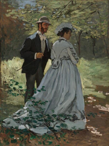 Bazille and Camille (Study for "Déjeuner sur l'Herbe") — Claude Monet