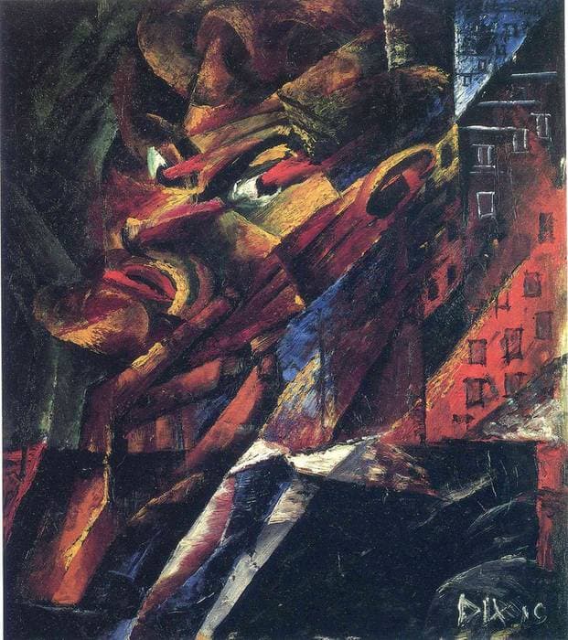 Head of a Man (Self-Portrait) — Otto Dix