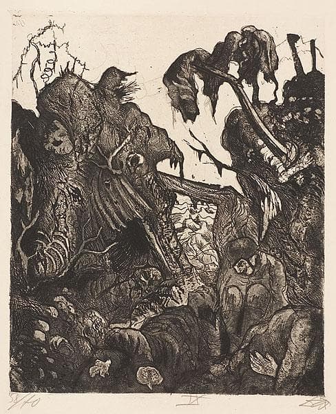Disintegrating Trench — Otto Dix