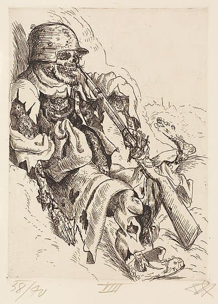 Dead Sentry in the Trench — Otto Dix