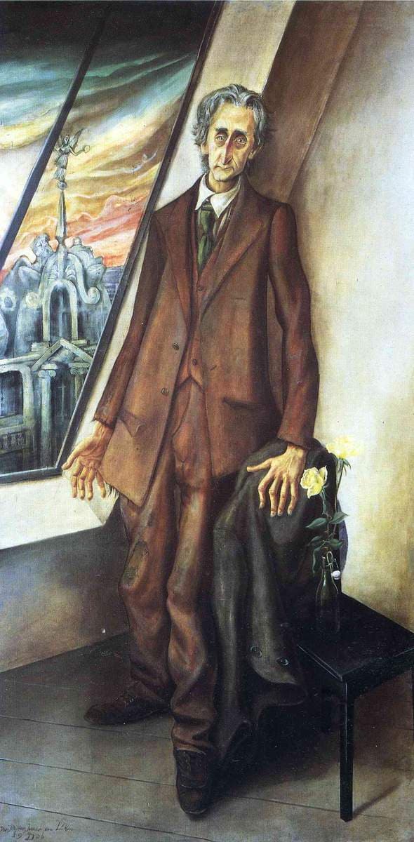 Portrait of Poet Ivar von Lücken — Otto Dix