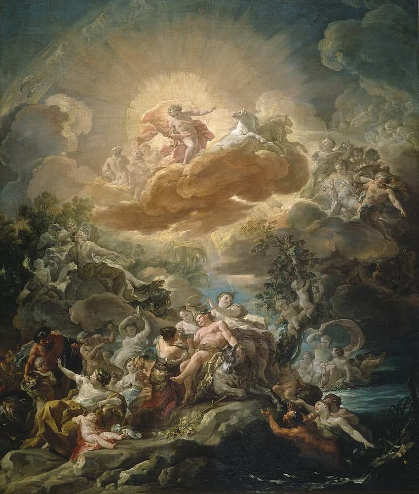 El nacimiento del Sol y el triunfo de Baco — Corrado Giaquinto