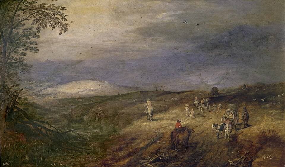 Camino en un bosque — Jan Brueghel el Viejo