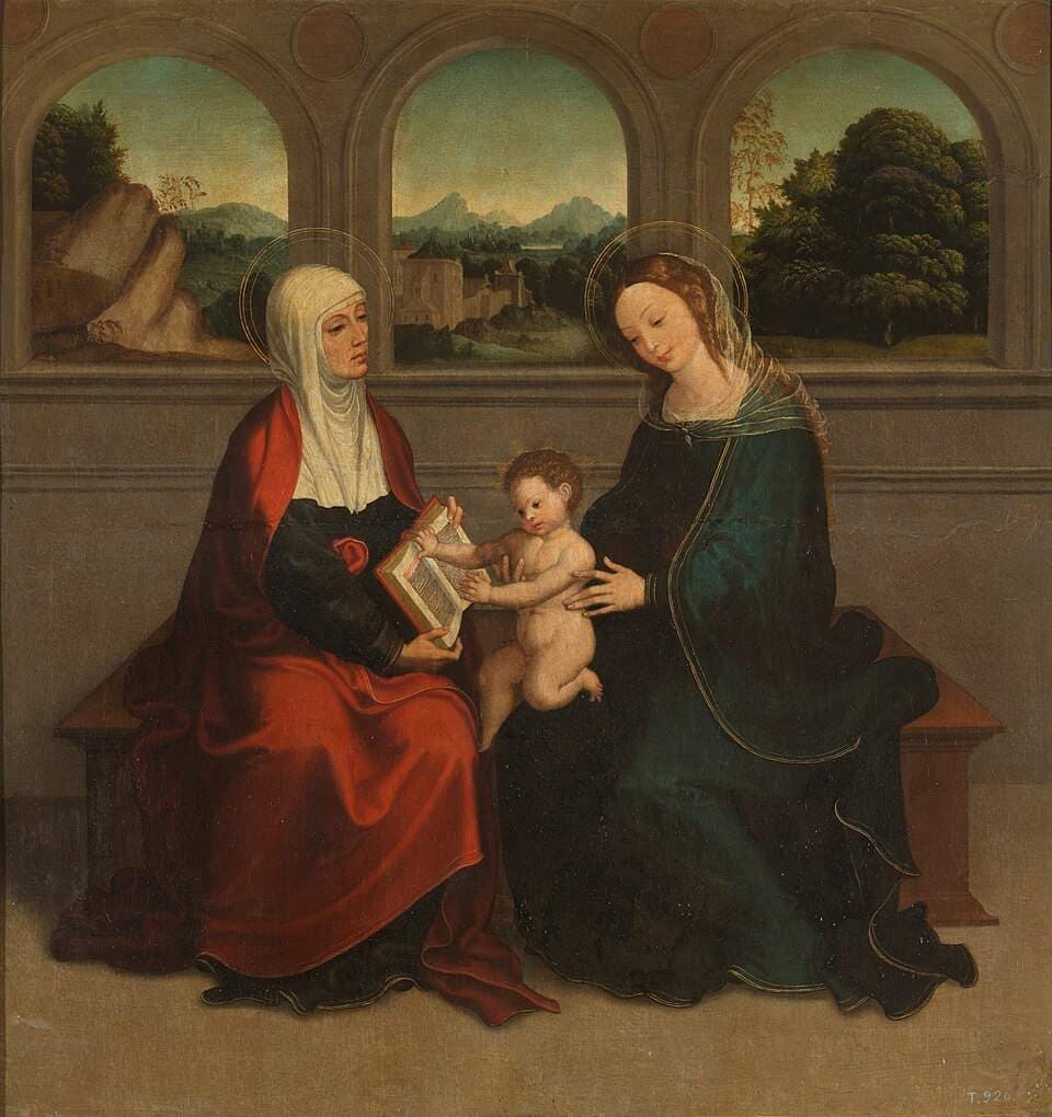 La Virgen, el Niño y santa Ana — Juan Correa de Vivar