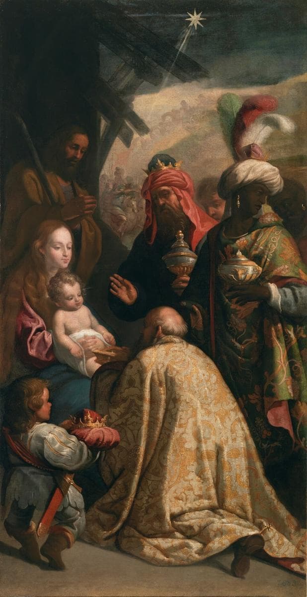 Adoración de los Reyes Magos — Eugenio Cajés