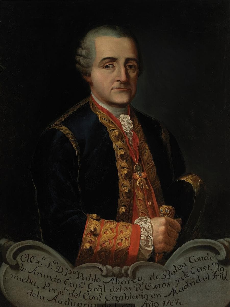 Pedro Pablo Abarca de Bolea, conde de Aranda (copia) — Francisco Jover y Casanova