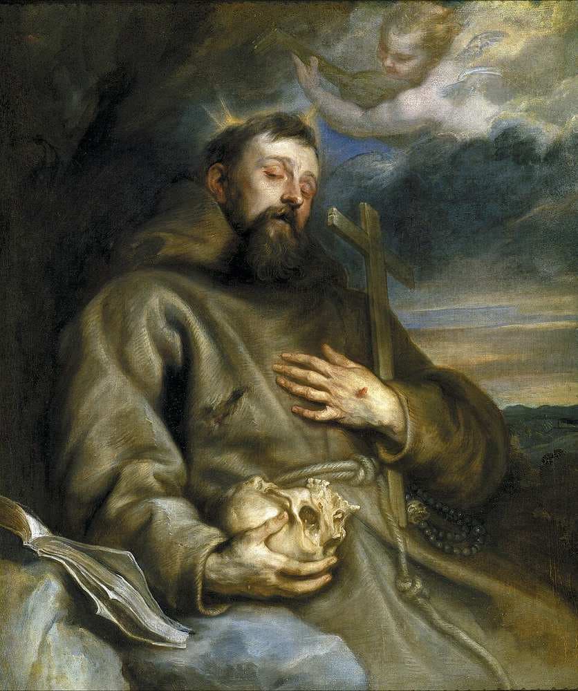 San Francisco de Asís en éxtasis — Anton van Dyck