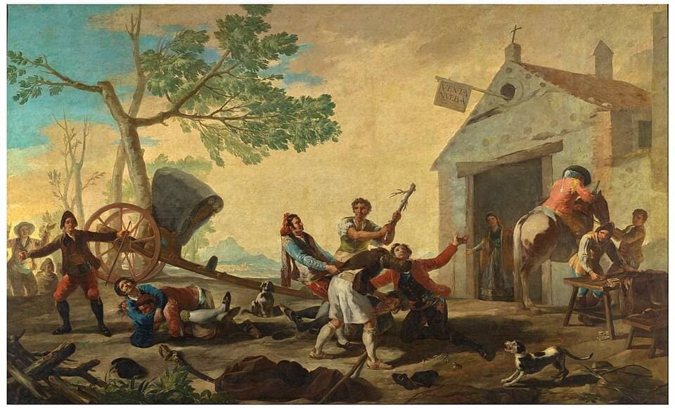 La riña en la Venta Nueva — Francisco de Goya y Lucientes