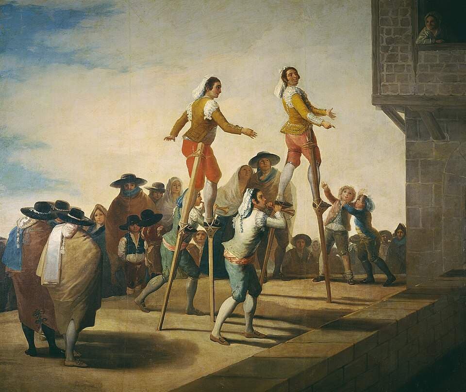 Los zancos — Francisco de Goya y Lucientes