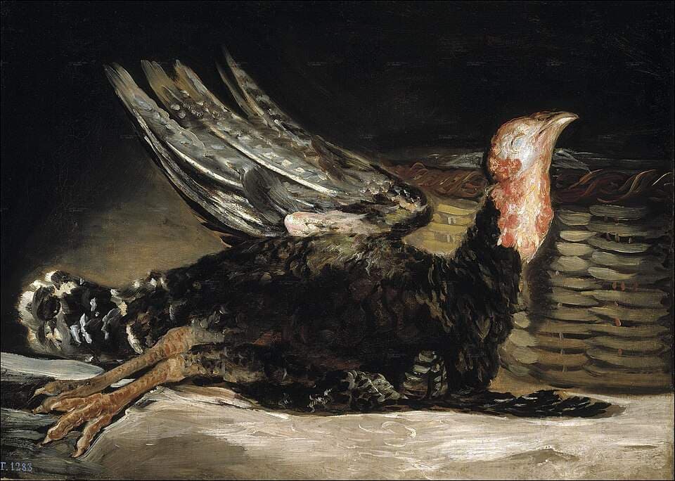 Un pavo muerto — Francisco de Goya y Lucientes
