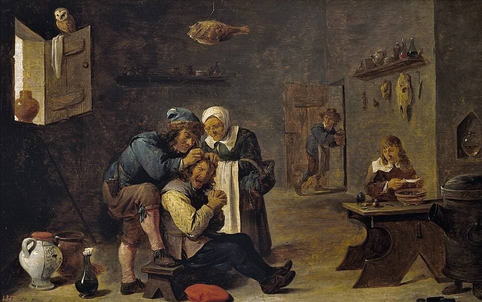 Operación quirúrgica — David Teniers el Joven