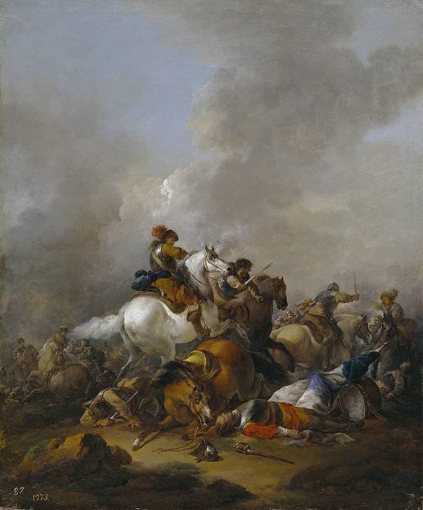 Choque de caballería — Herman van Lin