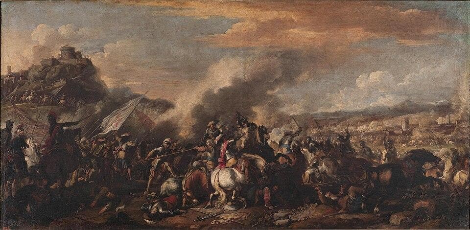 Lucha por la posesión de una fortaleza — Jacques Courtois
