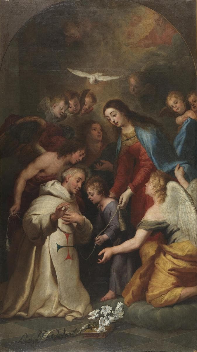 La Aparición de la Virgen a Simón de Rojas — Gaspar de Crayer