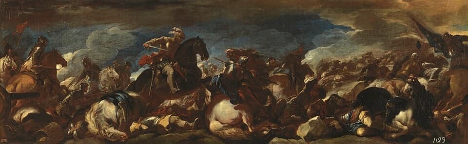 Batalla de San Quintín — Luca Giordano
