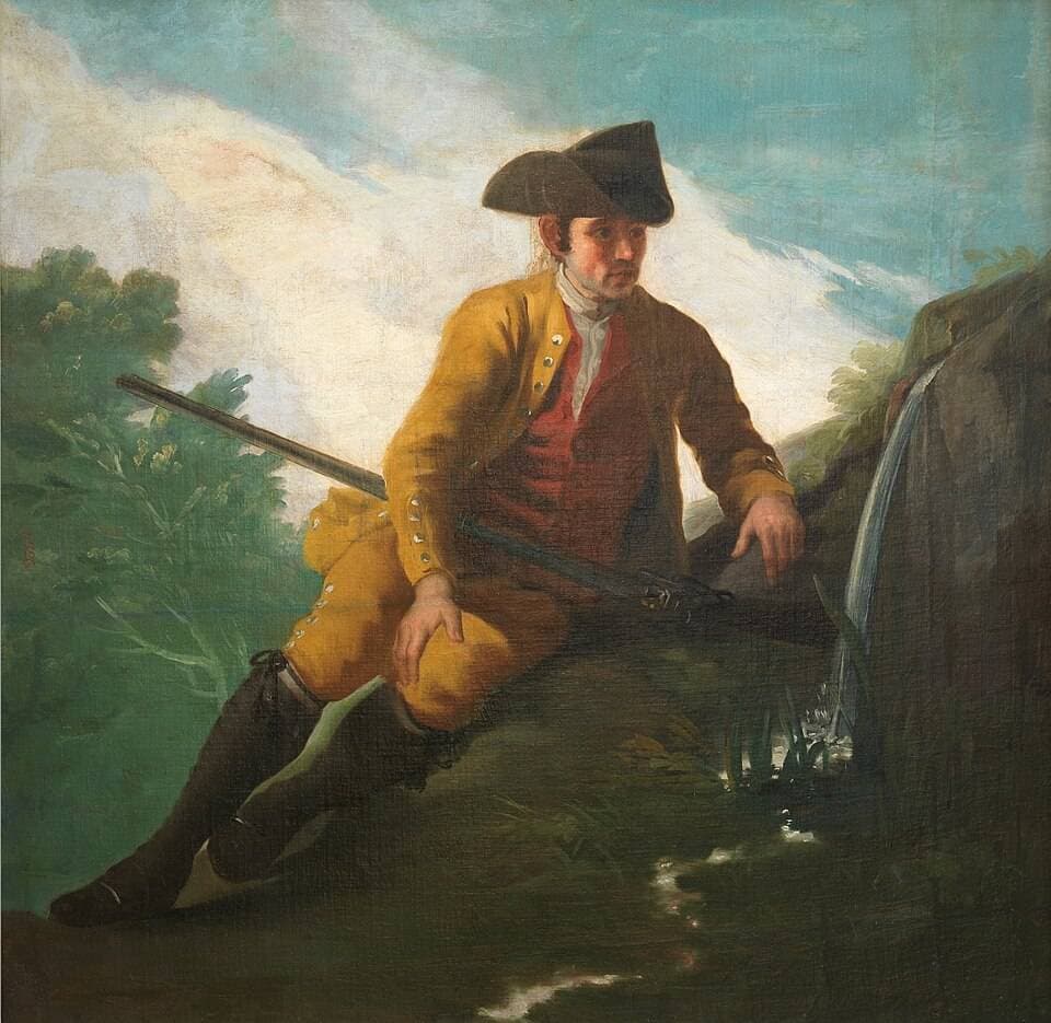 Cazador al lado de una fuente — Francisco de Goya y Lucientes