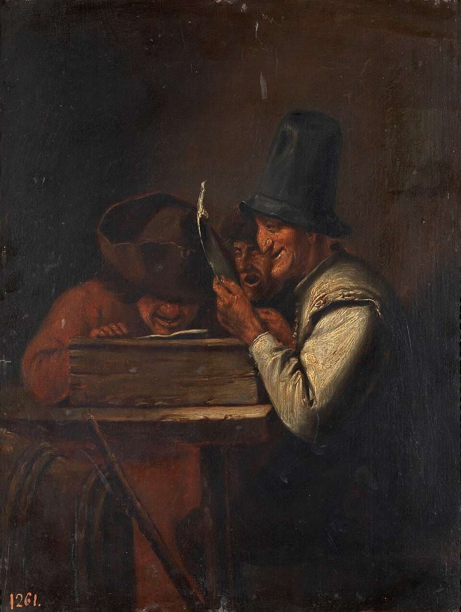 El terceto burlesco — Joos van Craesbeeck