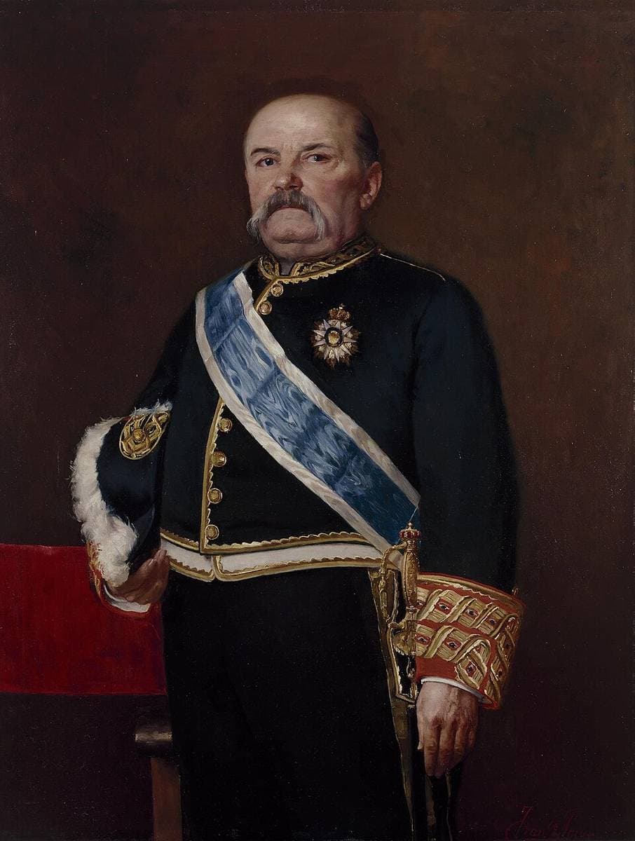 Manuel Becerra, ministro de Ultramar — Francisco Jover y Casanova