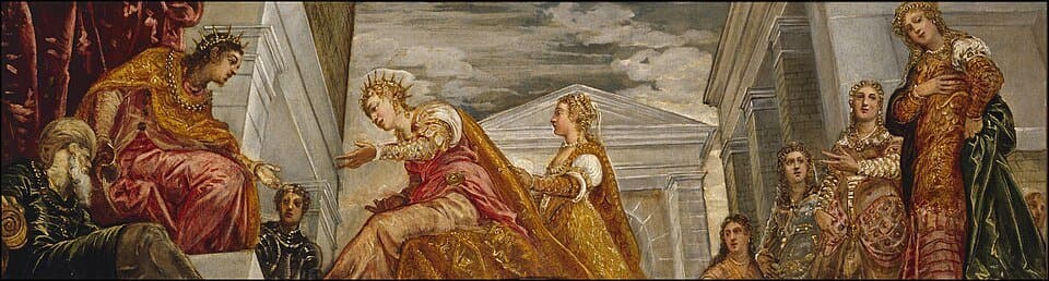 Visita de la reina de Saba a Salomón — Jacopo Robusti Tintoretto