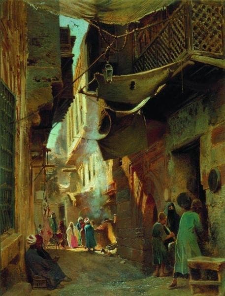 Улица в Каире — Konstantin Makovsky