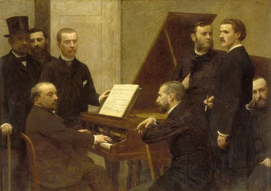 Autour du piano — Henri Fantin-Latour
