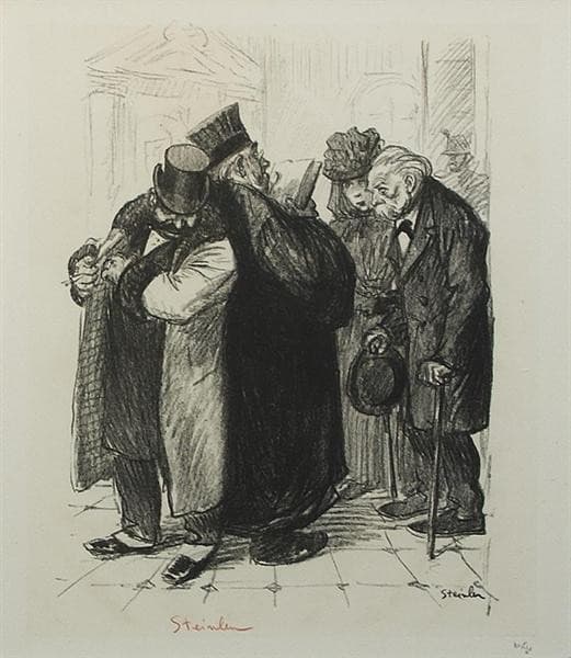 On Dètrousse au Coin des Lois — Theophile Steinlen