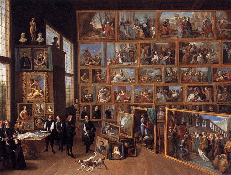Archduke Leopold Wilhelm in his Gallery in Brussels — David Teniers the Younger